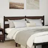 Image de vidaXL Vidaxl Tête De Lit Chêne Marron 180 Cm Acier Et Bois D'ingénierie