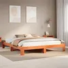 Image de vidaXL Cadre de lit sans matelas cire marron 200x200cm bois pin massif