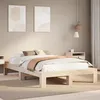 Image de vidaXL Cadre de lit sans matelas 135x190 cm bois de pin massif