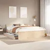 Image de vidaXL Cadre de lit sans matelas avec tête de lit 200x200 cm bois pin