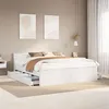 Image de vidaXL Cadre de lit sans matelas avec tête de lit 200x200 cm bois pin
