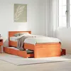 Image de vidaXL Cadre de lit sans matelas avec tête de lit 90x200 cm bois pin