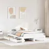 Image de vidaXL Cadre de lit sans matelas blanc 140x190 cm bois de pin massif