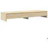 Image de vidaXL Support de moniteur avec tiroirs chêne sonoma bois d'ingénierie854672