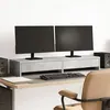 Image de vidaXL Support de moniteur avec tiroirs gris béton bois d'ingénierie854673