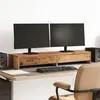 Image de vidaXL Support de moniteur avec tiroirs vieux bois bois d'ingénierie854677