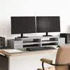 Image de vidaXL Support de moniteur avec rangement sonoma gris bois ingénierie854693
