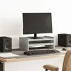 Image de vidaXL Support de moniteur gris béton 42x24x16 cm bois d'ingénierie854718