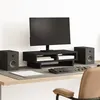 Image de vidaXL Support de moniteur noir 50x27x15 cm bois d'ingénierie854743