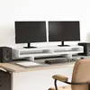 Image de vidaXL Support de moniteur blanc 100x27x15 cm bois d'ingénierie854751