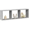 Image de vidaXL Armoire murale 100x16x30 cm gris béton bois d'ingénierie