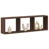 Image de vidaXL Armoire murale 100x16x30 cm chêne marron bois d'ingénierie