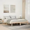 Image de vidaXL Cadre de lit extra long sans matelas 140x210 cm bois massif pin