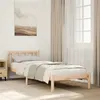 Image de vidaXL Cadre de lit extra long sans matelas 90x220 cm bois massif pin