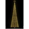 Image de vidaXL Sapin de Noël à LED avec piquets 1534 LED blanc chaud 500 cm4016404