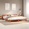 Image de vidaXL Cadre de lit sans matelas cire marron 180x200cm bois pin massif