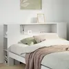 Image de vidaXL TÃªte de lit avec rangement blanc 150 cm bois massif de pin