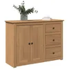 Image de vidaXL Buffet avec tiroirs Panama 112x40x80 cm bois massif de pin