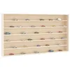 Image de Vidaxl Vitrine De Collection En Bois Avec 6 ÃtagÃ¨res 80x8,5x55 Cm