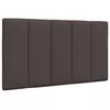 Image de vidaXL Coussin de tÃªte de lit marron foncÃ© 80 cm tissu