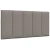 Image de vidaXL Coussin de tÃªte de lit taupe 100 cm tissu