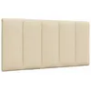 Image de vidaXL Coussin de tÃªte de lit crÃ¨me 100 cm tissu
