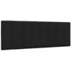 Image de vidaXL Coussin de tÃªte de lit noir 120 cm tissu