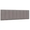 Image de vidaXL Coussin de tÃªte de lit taupe 160 cm tissu