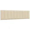Image de vidaXL Coussin de tÃªte de lit crÃ¨me 180 cm tissu