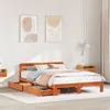 Image de vidaXL Cadre de lit sans matelas cire marron 150x200cm bois pin massif