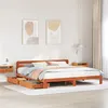 Image de vidaXL Cadre de lit sans matelas cire marron 180x200cm bois pin massif