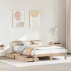 Image de vidaXL Cadre de lit sans matelas 135x190 cm bois de pin massif