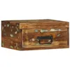 Image de vidaXL Table de chevet murale bois massif de récupération4017453