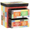 Image de vidaXL Cabinet de chevet Multicolore 40x30x40 cm Bois massif Mango