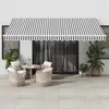 Image de vidaXL Auvent rétractable automatique anthracite et blanc 450x300 cm