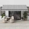 Image de vidaXL Auvent rétractable automatique avec LED anthracite et blanc