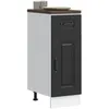 Image de vidaXL Armoire de cuisine Kalmar noir bois d'ingÃ©nierie