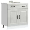 Image de vidaXL Armoire de cuisine Kalmar gris bÃ©ton bois d'ingÃ©nierie