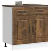 Image de vidaXL Armoire de cuisine Kalmar chÃªne fumÃ© bois d'ingÃ©nierie