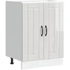 Image de Vidaxl Meuble De Base De Lavabo Lucca Blanc Brillant Bois Ingénierie