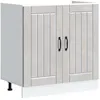Image de vidaXL Vidaxl Meuble De Base De Lavabo Lucca Gris Béton Bois Ingénierie