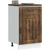 Image de vidaXL Vidaxl Armoire De Cuisine Lucca Chêne Fumé Bois Ingénierie