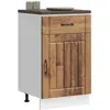 Image de vidaXL Vidaxl Armoire De Cuisine Lucca Vieux Bois Bois Ingénierie