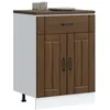 Image de vidaXL Armoire de cuisine Lucca chÃªne marron bois ingÃ©nierie