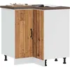Image de vidaXL Vidaxl Armoire D'angle De Cuisine Lucca Vieux Bois Bois D'ingénierie