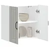 Image de vidaXL Armoire murale de cuisine Lucca blanc bois d'ingÃ©nierie