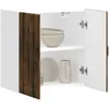 Image de Vidaxl Armoire Murale De Cuisine Lucca Chêne Fumé Bois Ingénierie
