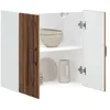 Image de vidaXL Armoire murale de cuisine Lucca vieux bois bois ingÃ©nierie