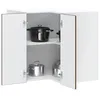Image de vidaXL Armoire d'angle murale de cuisine Lucca chÃªne marron