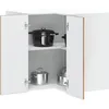 Image de vidaXL Vidaxl Armoire D'angle Murale De Cuisine Lucca Vieux Bois